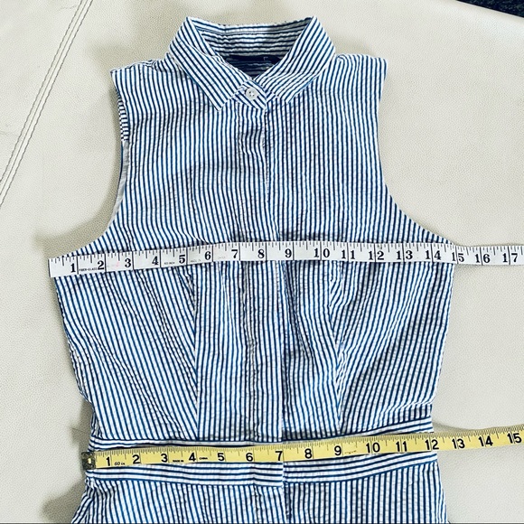 A/X Armani Exchange Button front Striped Dress 0 - Picture 10 of 13